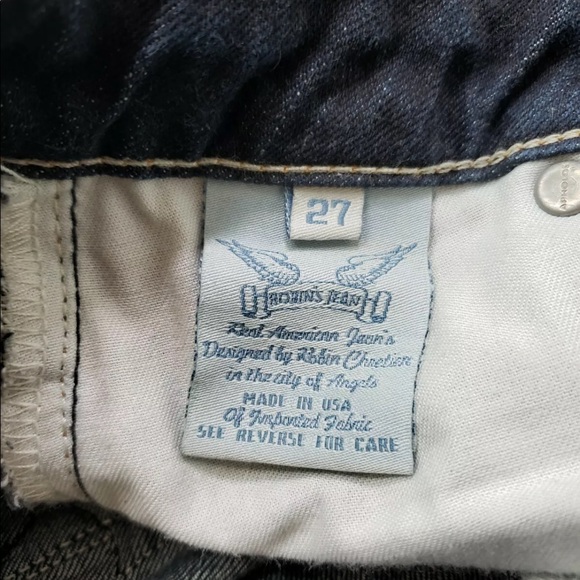 Robin's Dark Jeans Multi Patch Design Size 27 - Picture 10 of 12